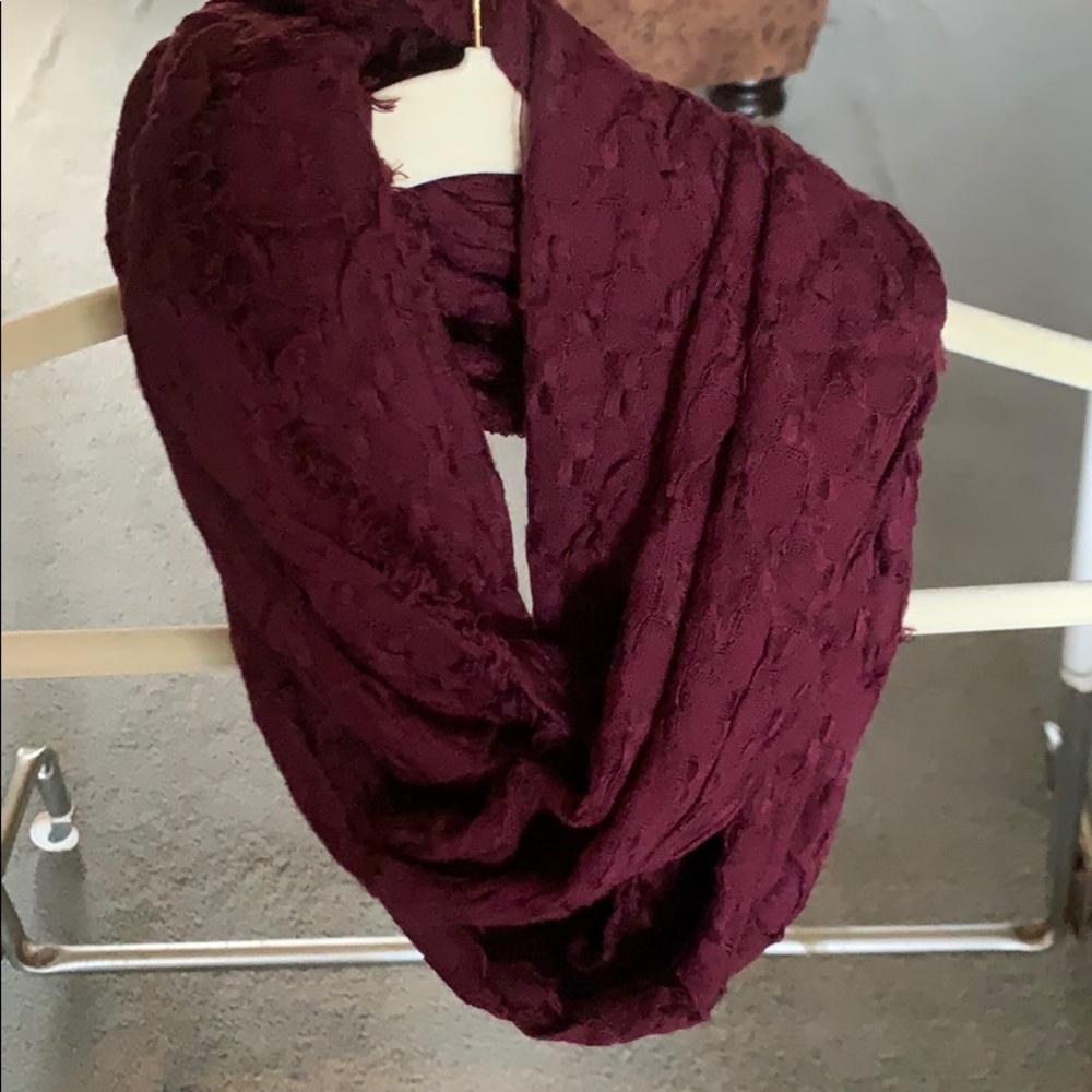 Dark purple infinity scarf